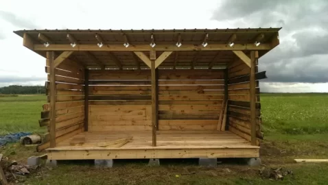 [Hearth.com] New woodshed started today