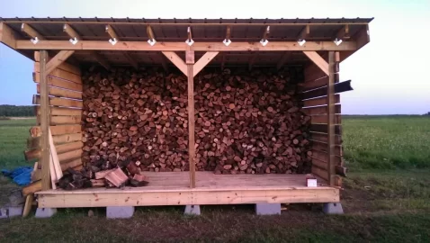 [Hearth.com] New woodshed started today