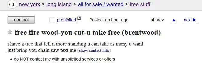 [Hearth.com] Craigslist laugh of the day.....