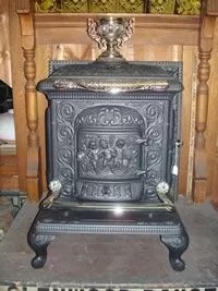 [Hearth.com] Antique Glenwood parlor stove