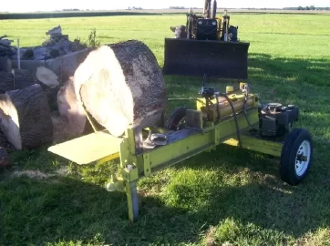 [Hearth.com] Log splitter log cradle