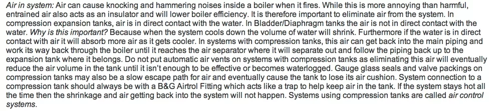 [Hearth.com] Bladder expansion tank connections?