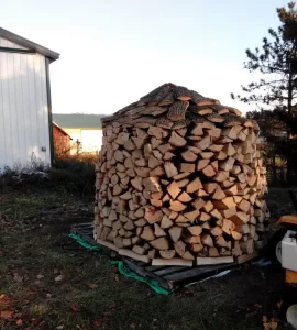 [Hearth.com] My first holz hausen wood stack