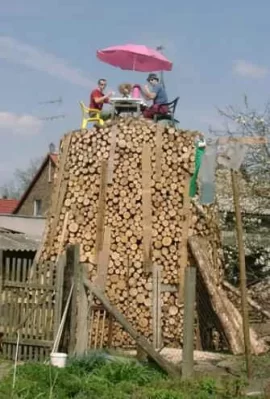 [Hearth.com] My first holz hausen wood stack