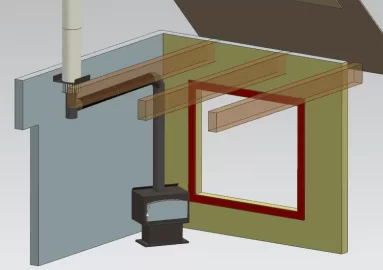 [Hearth.com] Chimney Path Question - With CAD