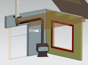 [Hearth.com] Chimney Path Question - With CAD