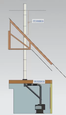 [Hearth.com] Chimney Path Question - With CAD