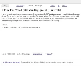 [Hearth.com] Craigslist laugh of the day.....