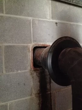 [Hearth.com] Round vent/square chimney