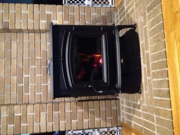 [Hearth.com] Inside paint flaking off new Jotul F55