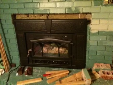 [Hearth.com] Upgraded hole in the wall.