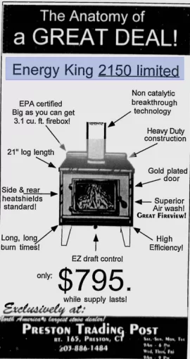 [Hearth.com] Flue Damper on Energy King Legacy 2150