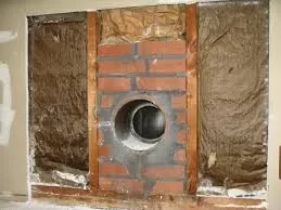 [Hearth.com] Mama Bear with through masonry wall lined chimney