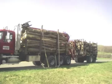 [Hearth.com] how much wood on a logging straight truck with grapple? Pictures of my load!!!