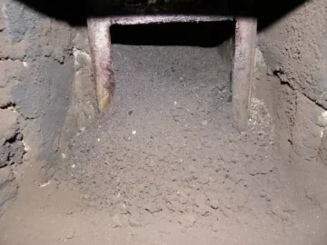 [Hearth.com] Mid season cleaning of wood boiler chimney