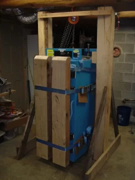 [Hearth.com] tips/tricks for moving 550# wood furnace down old farm house stairs?