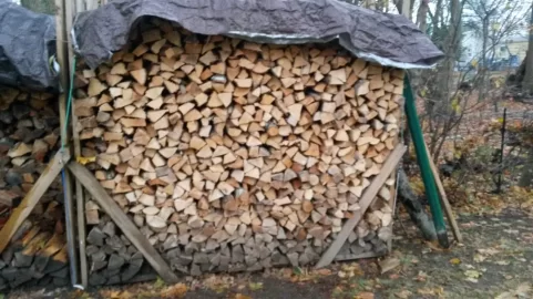 [Hearth.com] Stacking Wood On Ground