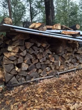 [Hearth.com] Salvaged punky stacks from back in the woods.