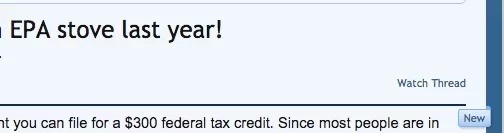 [Hearth.com] Reminder: Get your $300 tax credit if you bought an EPA stove last year!