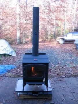 [Hearth.com] curing a painted stove in the driveway question