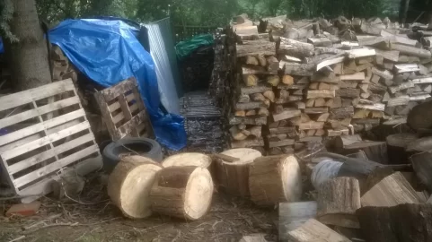 [Hearth.com] Can't wait to start burning - need some room for more wood......