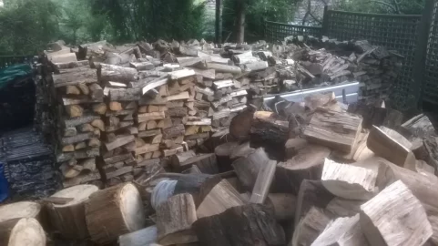 [Hearth.com] Can't wait to start burning - need some room for more wood......