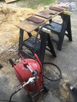 [Hearth.com] Pellet Stove - Cleaning & blasting that nasty rusty fire box and super rusty baffle panels!