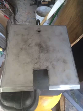 [Hearth.com] Pellet Stove - Cleaning & blasting that nasty rusty fire box and super rusty baffle panels!