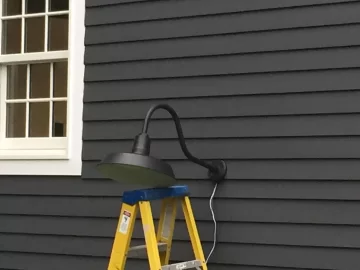 [Hearth.com] Mounting wall light on clapboard siding