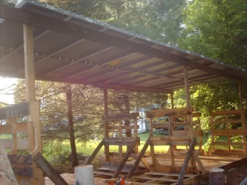 [Hearth.com] Wood Shed Build on the cheap