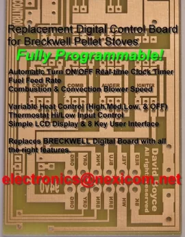 [Hearth.com] BRECKWELL Analog Board Replacement Pellet Stove Controller Just Plug-In....No rewiring required!