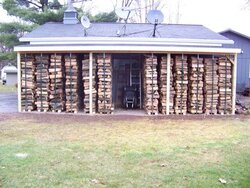 Todd's New Wood Shed