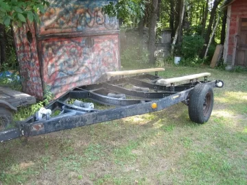 [Hearth.com] How to build a wood trailer out of an old boat trailer