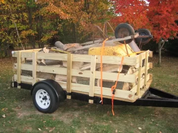 [Hearth.com] How to build a wood trailer out of an old boat trailer