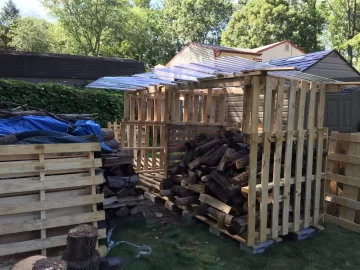 [Hearth.com] Built a woodshed over the weekend