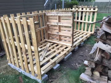 [Hearth.com] Built a woodshed over the weekend