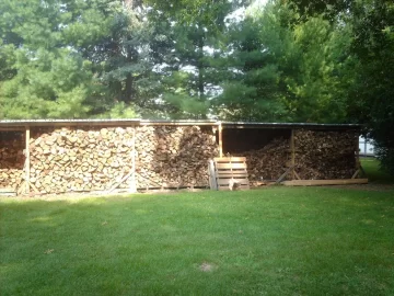 [Hearth.com] Wood Shed Build on the cheap