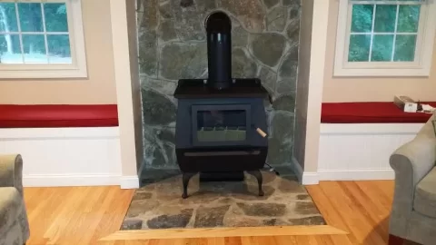 [Hearth.com] BK King vent set up-double wall pipe etc.