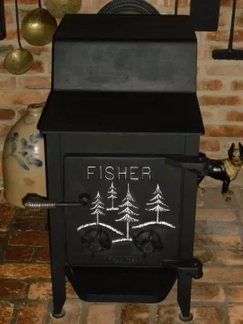 [Hearth.com] Fisher Mama Bear - sand in between firebrick?