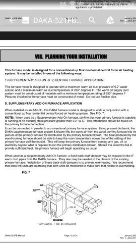 [Hearth.com] new daka wood burning furnace install questions