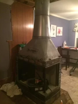 [Hearth.com] Chimney Removal for new englander 17-VL install