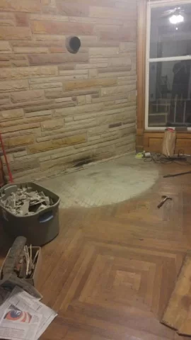 [Hearth.com] Hearth removal and DIY hearth pad (w/ pics)