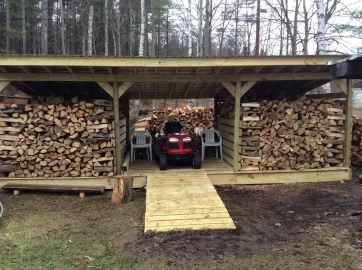 [Hearth.com] 6x6 vs 4x4 for pole style woodshed?