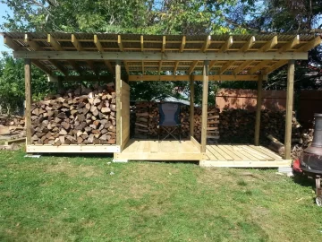 [Hearth.com] 6x6 vs 4x4 for pole style woodshed?