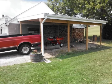 [Hearth.com] Splitting wood during a weekend of rain ? No problem.