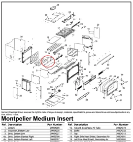 [Hearth.com] White Cotton Cloth under insert bricks ?