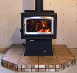 HEARTH DESIGN FOR WOOD, PELLET AND COAL STOVES
