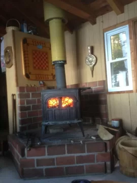 [Hearth.com] Old Vermont Castings Intrepid Stove in cottage I bought