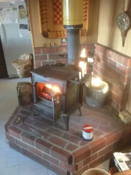 [Hearth.com] Old Vermont Castings Intrepid Stove in cottage I bought