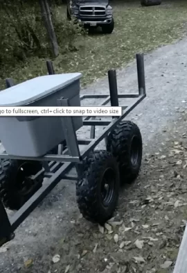 [Hearth.com] ATV Walking Axle Homemade Trailer "COD Haula"